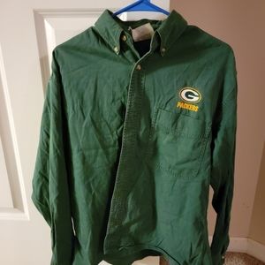 Vintage Green Bay Packers Denim Shirt